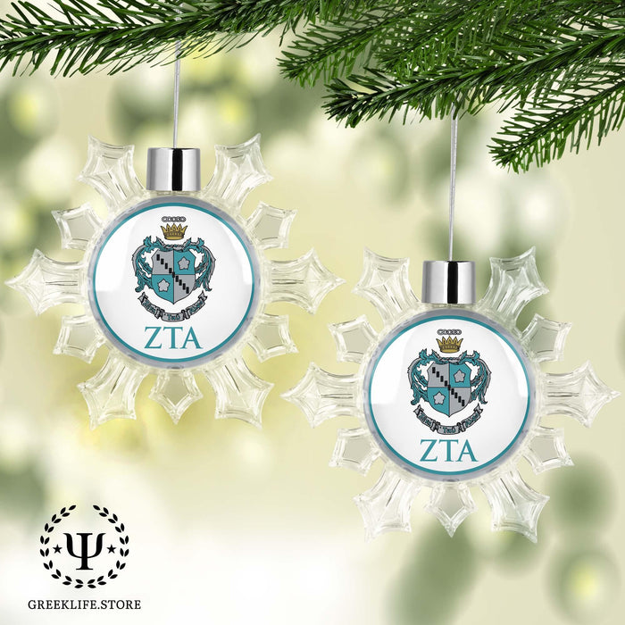 Zeta Tau Alpha Christmas Ornament - Snowflake - greeklife.store