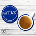 Tau Beta Sigma Beverage coaster round (Set of 4) - greeklife.store