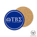 Tau Beta Sigma Beverage coaster round (Set of 4) - greeklife.store
