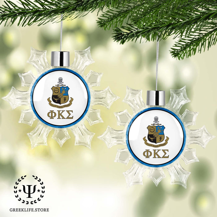 Phi Kappa Sigma Christmas Ornament - Snowflake - greeklife.store