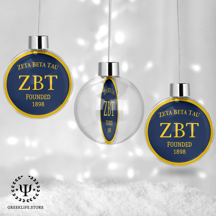Zeta Beta Tau Christmas Ornament - Ball
