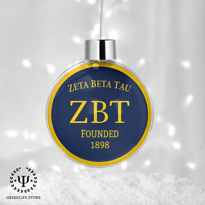 Zeta Beta Tau Christmas Ornament - Ball