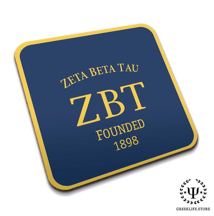 Zeta Beta Tau Beverage Coasters Square (Set of 4) - greeklife.store