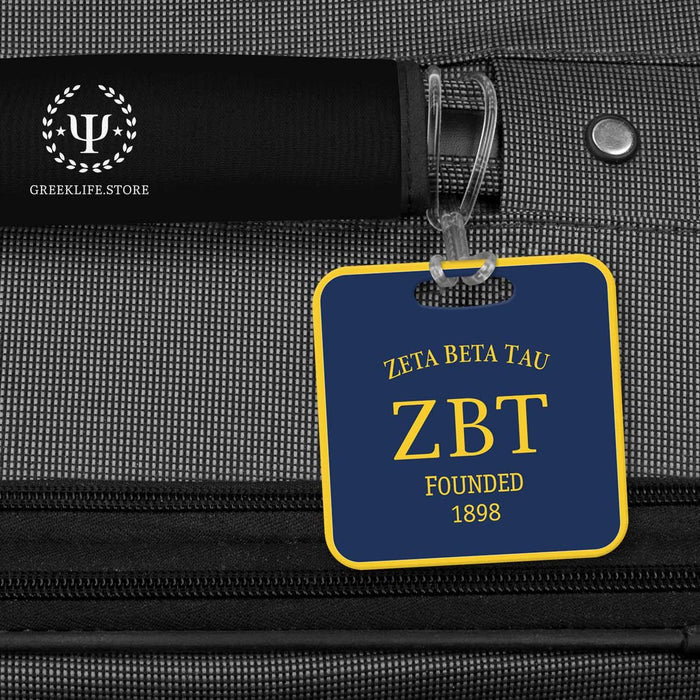 Zeta Beta Tau Luggage Bag Tag (square) - greeklife.store