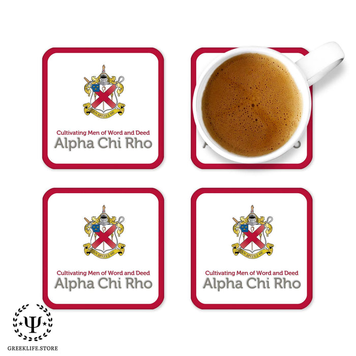 Alpha Chi Rho Beverage Coasters Square 