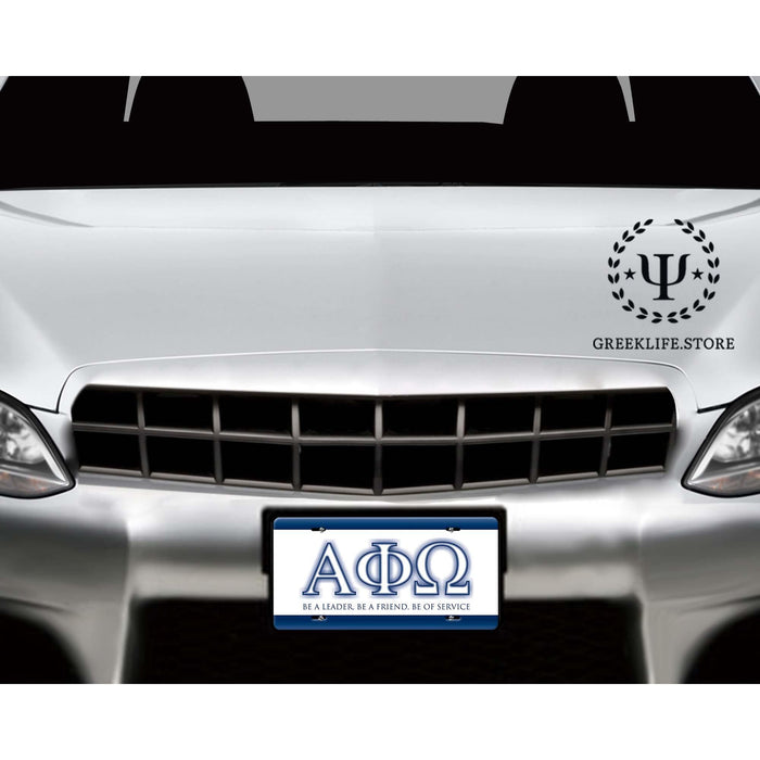 Alpha Phi Omega Decorative License Plate - greeklife.store