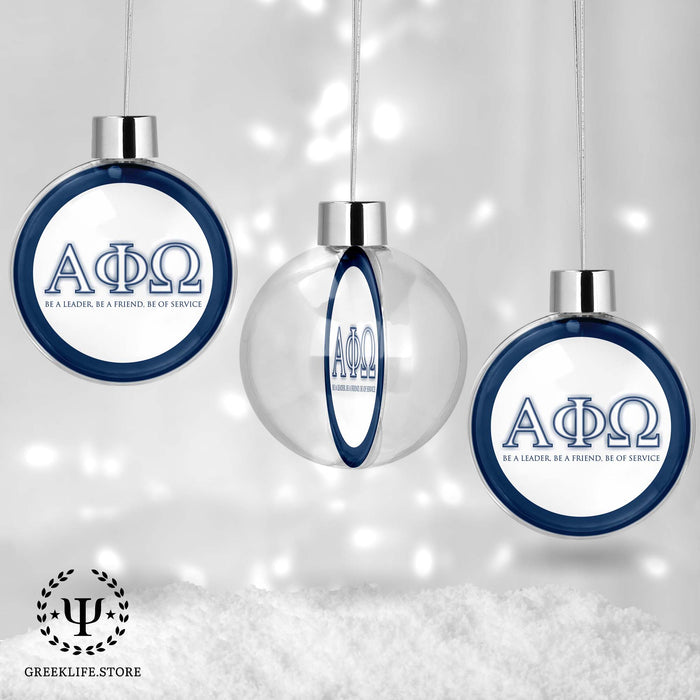 Alpha Phi Omega Christmas Ornament - Ball