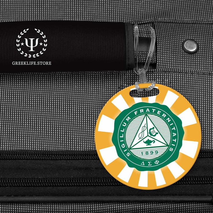Delta Sigma Phi Luggage Bag Tag (round) - greeklife.store