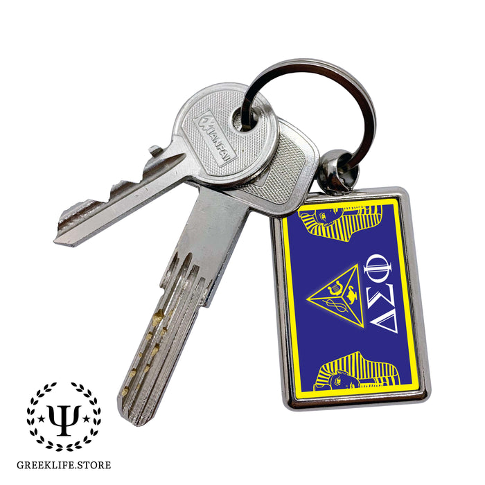 Delta Sigma Phi Keychain Rectangular