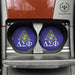 Delta Sigma Phi Car Cup Holder Coaster (Set of 2) - greeklife.store