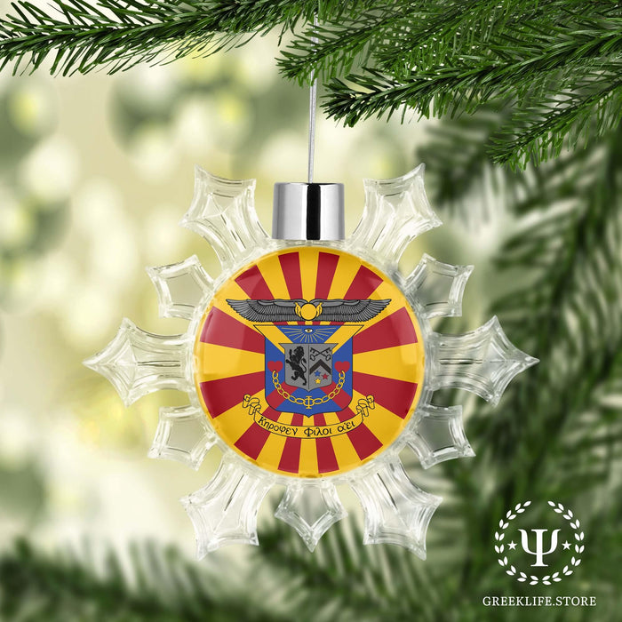 Delta Kappa Epsilon Christmas Ornament - Snowflake - greeklife.store