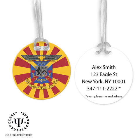Delta Kappa Epsilon Luggage Bag Tag (round)