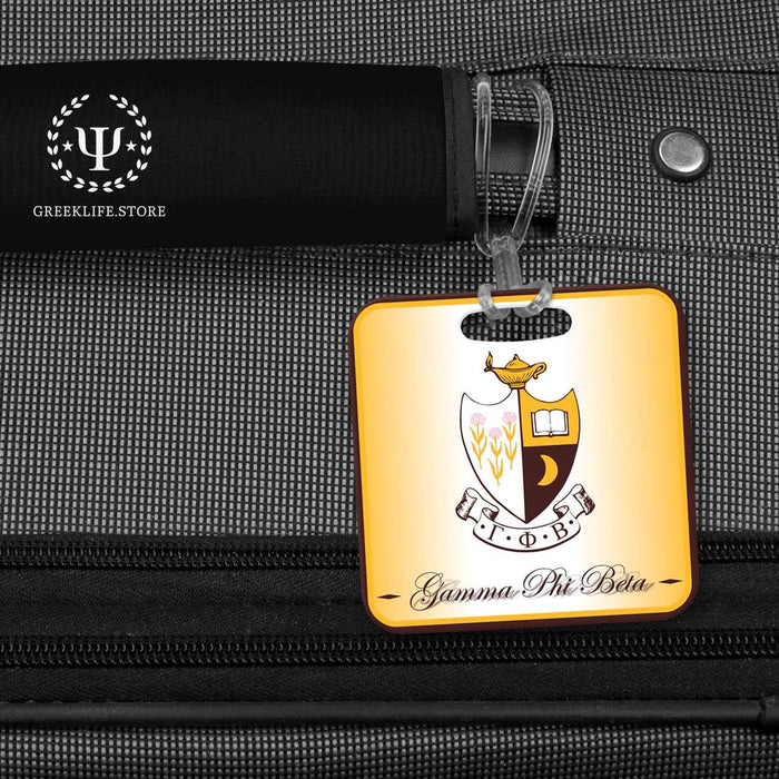 Gamma Phi Beta Luggage Bag Tag (square) - greeklife.store