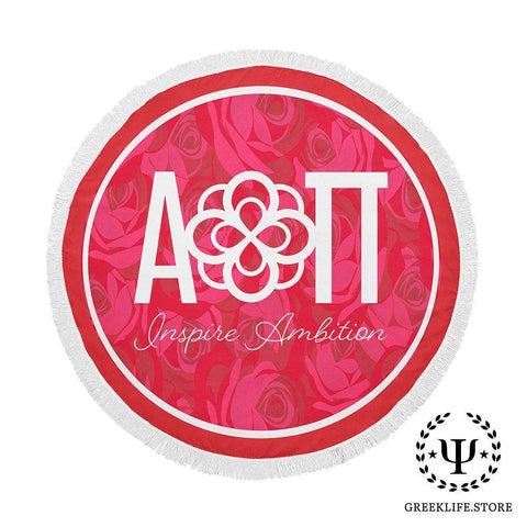 Alpha Omicron Pi Beach & Bath Towel Round (60”)