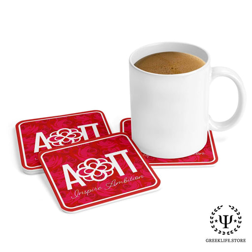 Alpha Omicron Pi Beverage Coasters Square (Set of 4) — GreekLife.Store
