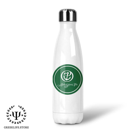 Alpha Sigma Tau Stainless Steel Thermos Water Bottle 17 OZ - greeklife.store