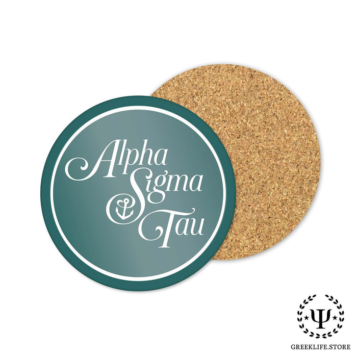 Alpha Sigma Tau Beverage coaster round (Set of 4) - greeklife.store