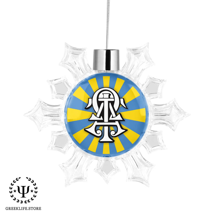 Alpha Tau Omega Christmas Ornament - Snowflake - greeklife.store