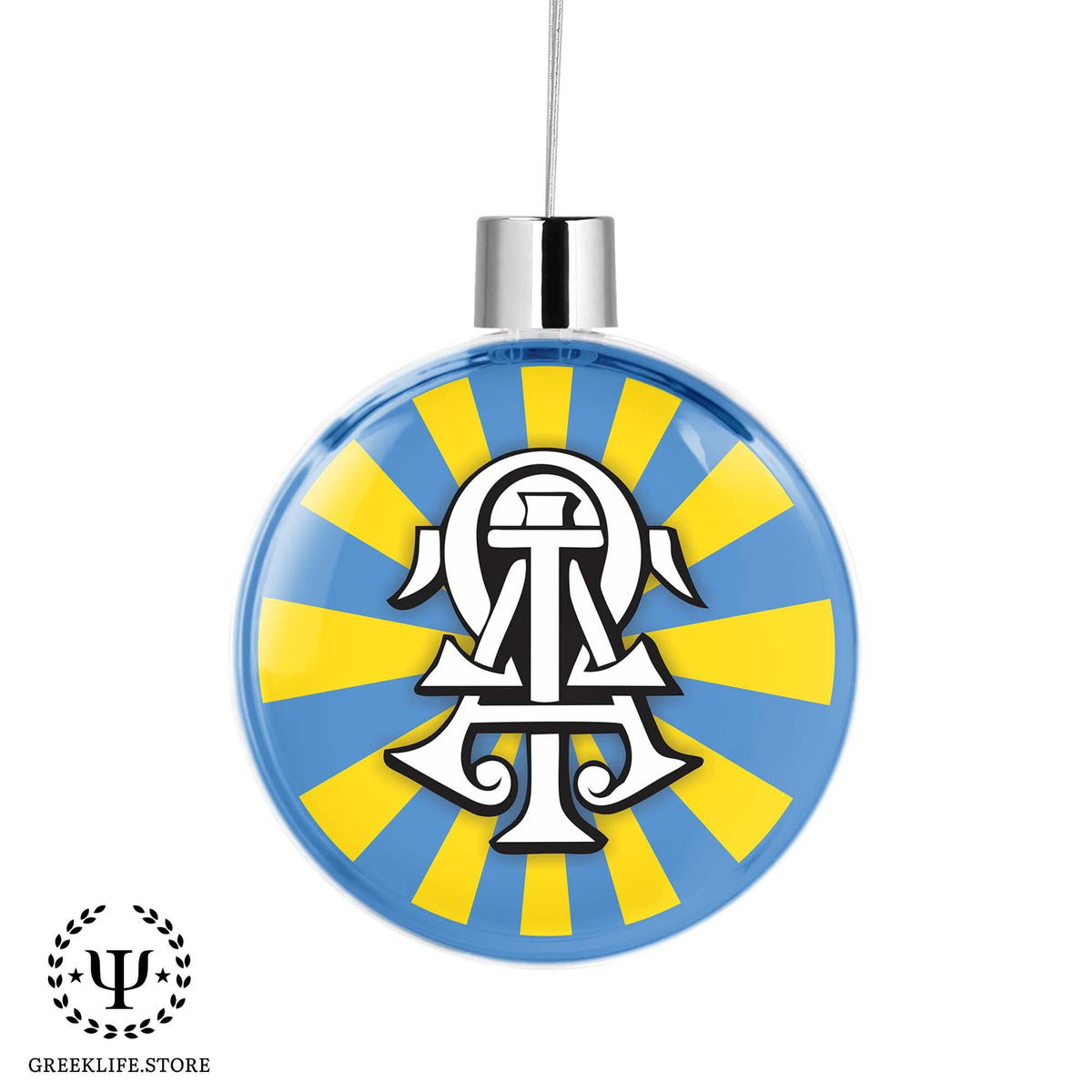 Alpha Tau Omega Christmas Ornament Flat Round GreekLife.Store