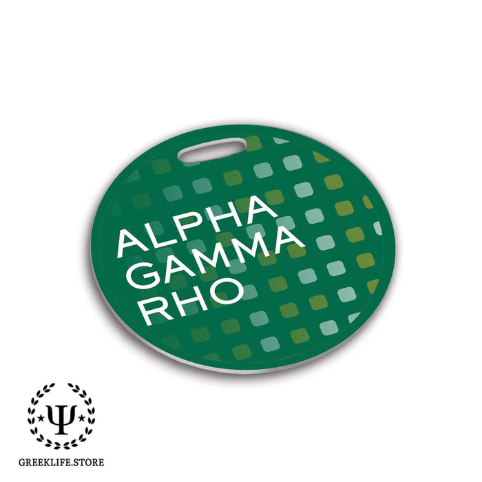 Alpha Gamma Rho Luggage Bag Tag (round) - greeklife.store