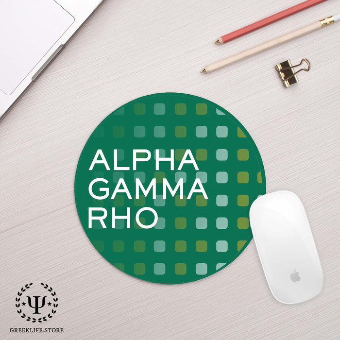 Alpha Gamma Rho Mouse Pad Round