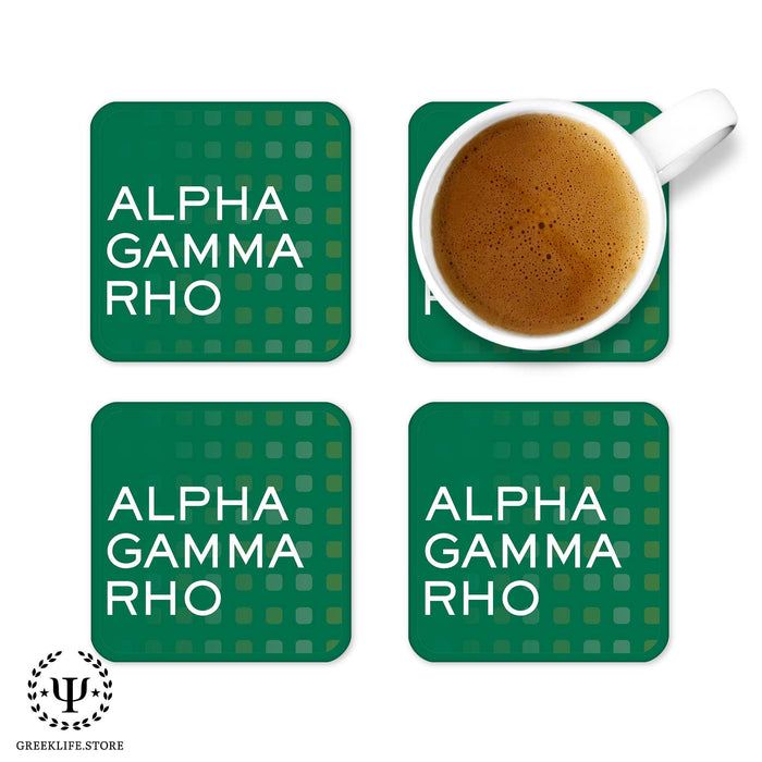 Alpha Gamma Rho Beverage Coasters Square (Set of 4) - greeklife.store