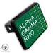 Alpha Gamma Rho Trailer Hitch Cover - greeklife.store