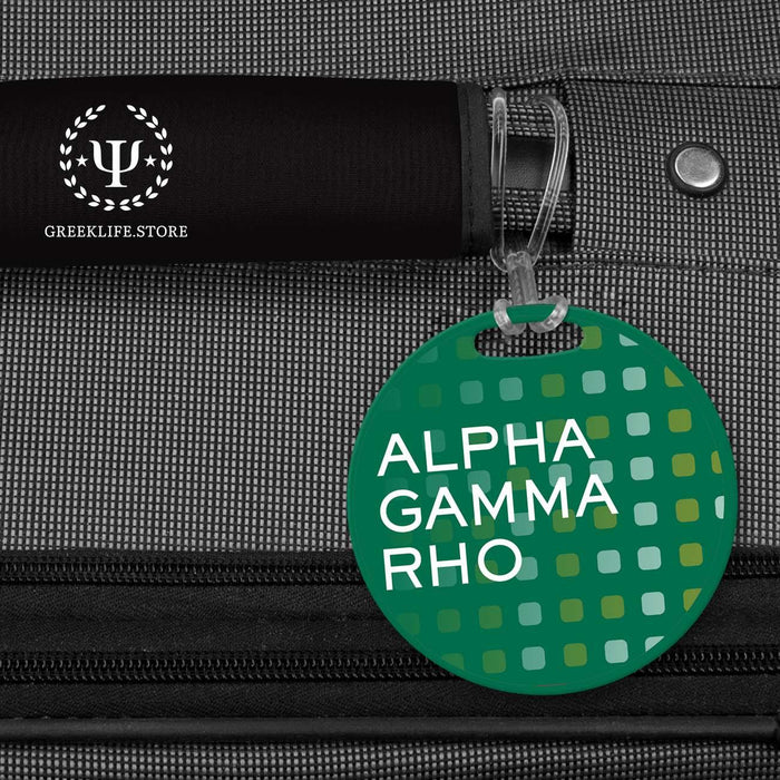 Alpha Gamma Rho Luggage Bag Tag (round) - greeklife.store