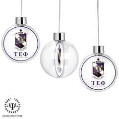 Tau Epsilon Phi Christmas Ornament Flat Round
