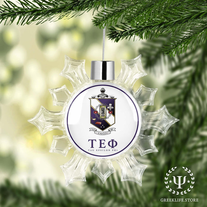 Tau Epsilon Phi Christmas Ornament - Snowflake - greeklife.store