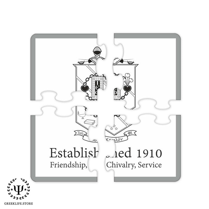 Tau Epsilon Phi Beverage Jigsaw Puzzle Coasters Square (Set of 4)