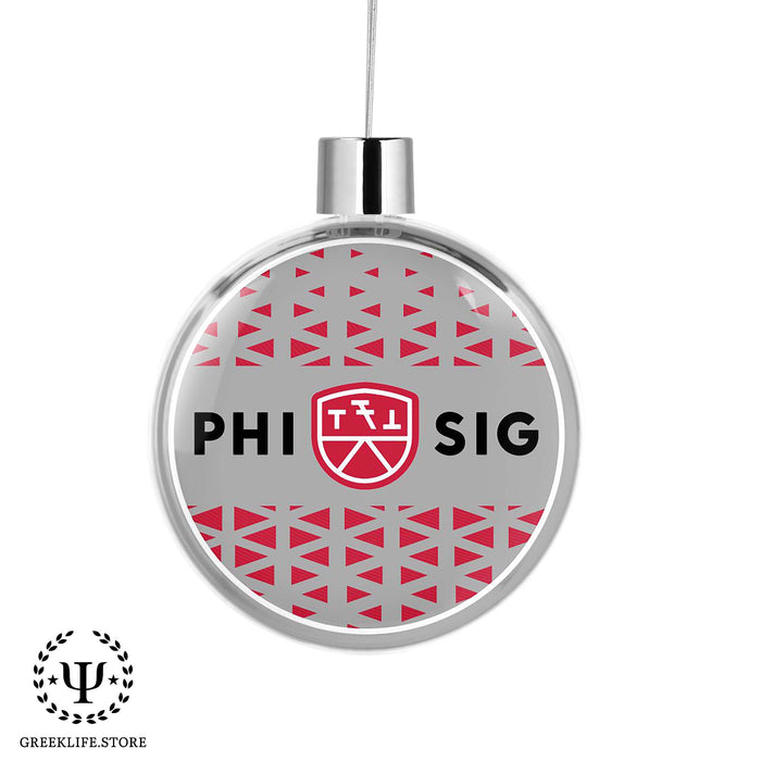Phi Sigma Kappa Christmas Ornament Flat Round