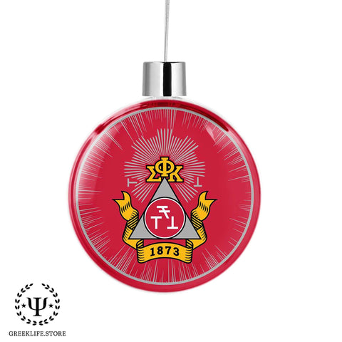 Phi Sigma Kappa Christmas Ornament Flat Round