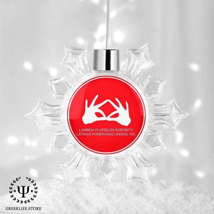 Lambda Pi Upsilon Christmas Ornament - Snowflake