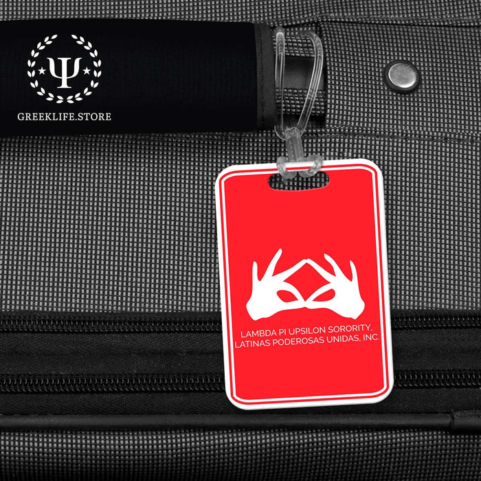 Lambda Pi Upsilon Luggage Bag Tag (Rectangular)