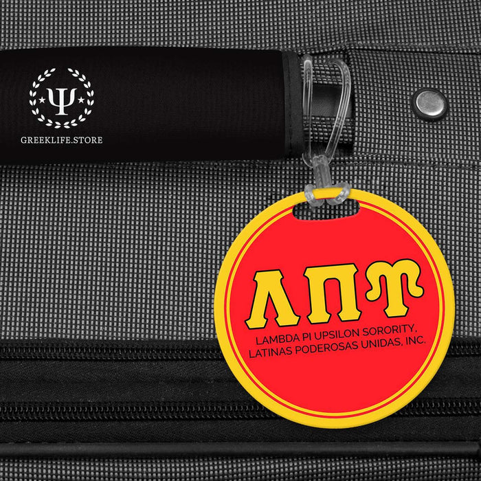 Lambda Pi Upsilon Luggage Bag Tag (round)