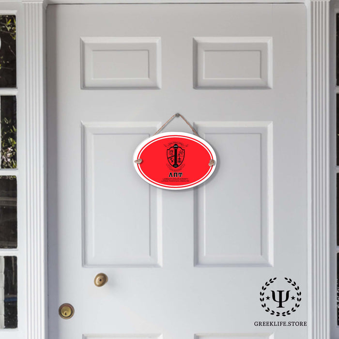 Lambda Pi Upsilon Door Sign