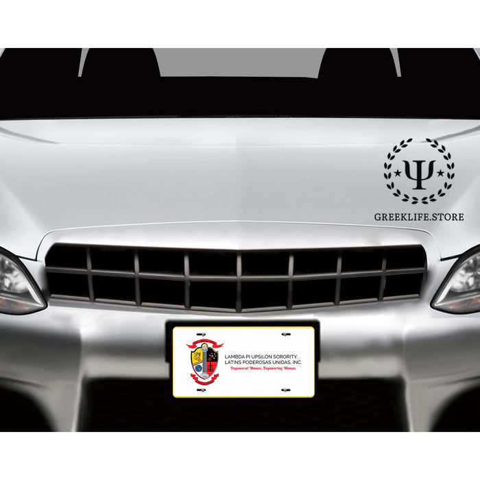 Lambda Pi Upsilon Decorative License Plate