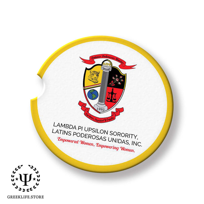 Lambda Pi Upsilon Car Cup Holder Coaster (Set of 2)