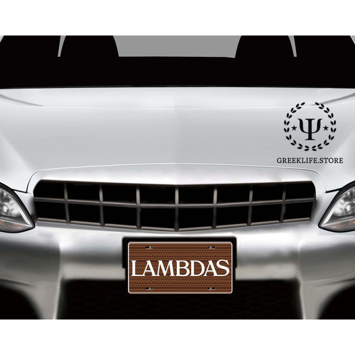 Lambda Theta Phi Decorative License Plate