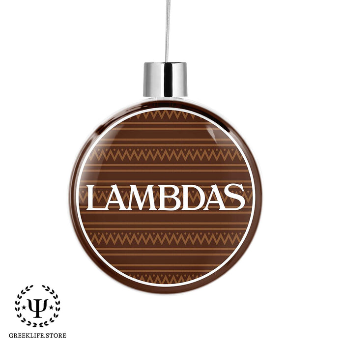 Lambda Theta Phi Christmas Ornament Flat Round