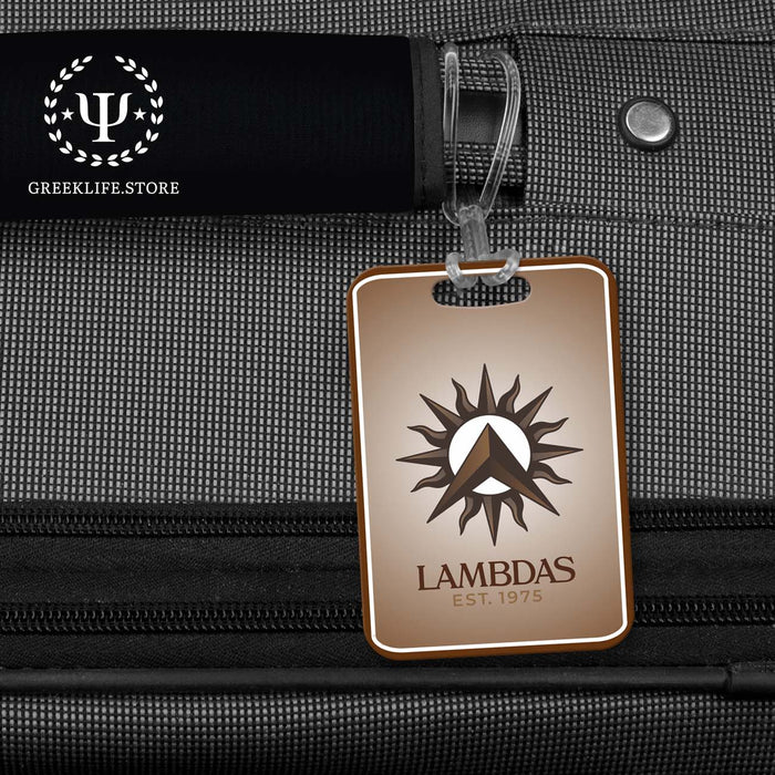 Lambda Theta Phi Luggage Bag Tag (Rectangular)