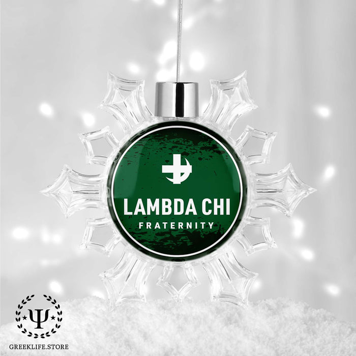 Lambda Chi Alpha Christmas Ornament - Snowflake