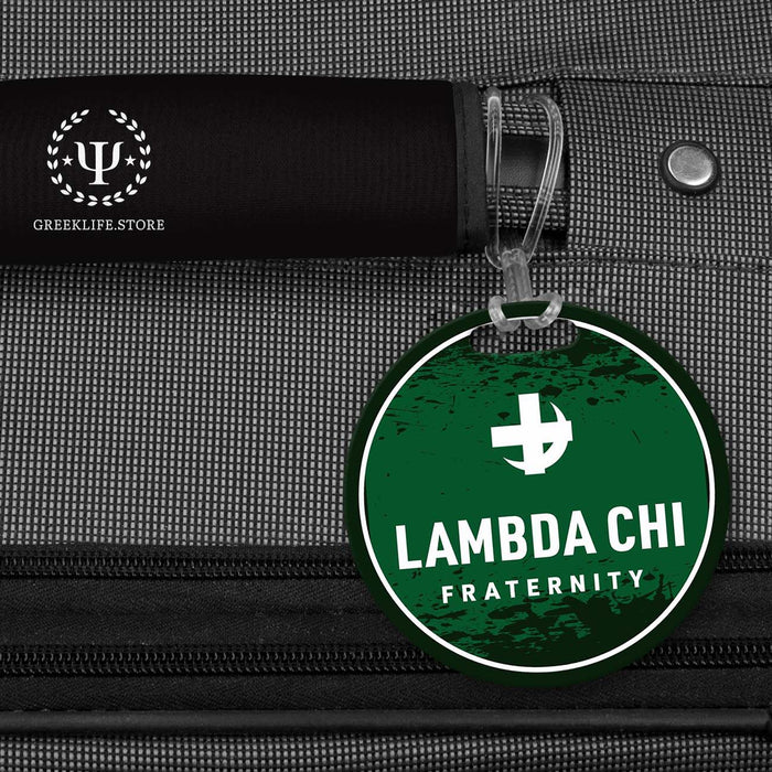 Lambda Chi Alpha Luggage Bag Tag (round)