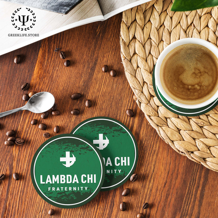 Lambda Chi Alpha Beverage coaster round (Set of 4)