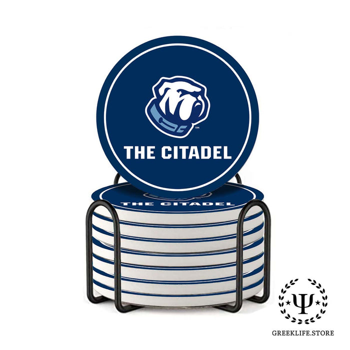 The Citadel Absorbent Ceramic Coasters with Holder (Set of 8)