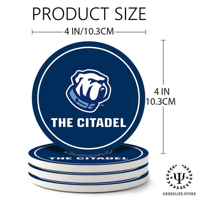 The Citadel Absorbent Ceramic Coasters with Holder (Set of 8)