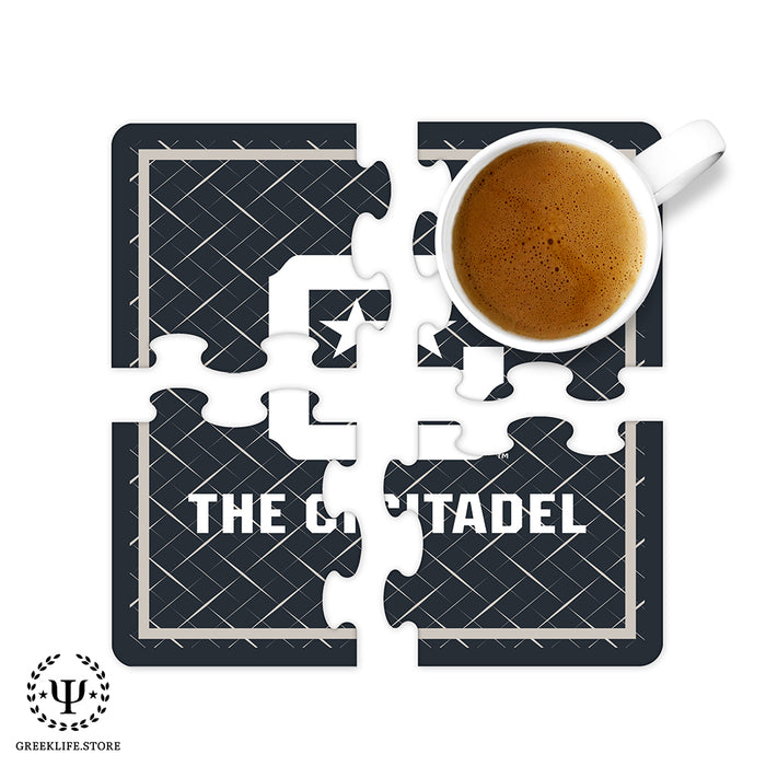 The Citadel Beverage Jigsaw Puzzle Coasters Square (Set of 4)