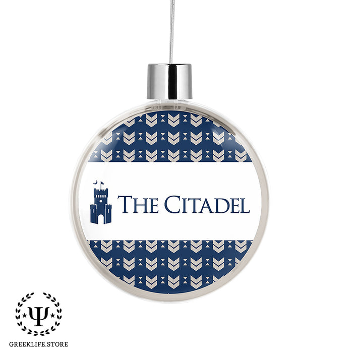 The Citadel Christmas Ornament Flat Round