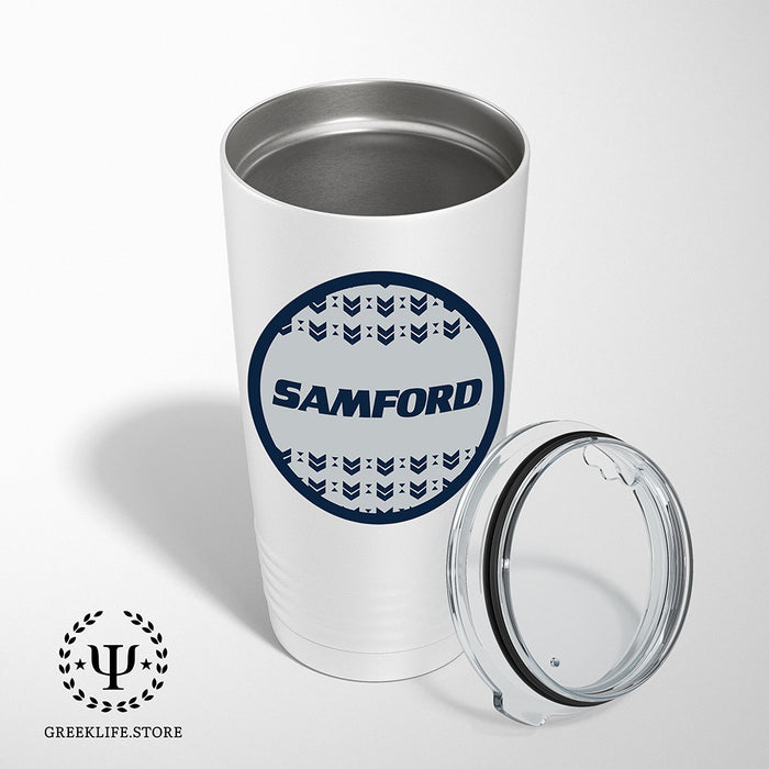 Samford University Stainless Steel Tumbler - 20oz - Ringed Base
